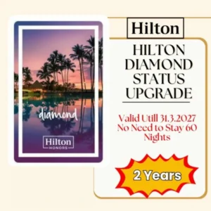 Hilton Diamond Status Upgrade for 2 Years
