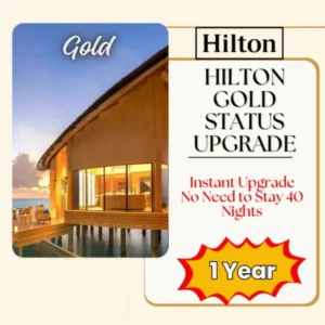 Hilton Gold Status Instant Upgrade for 1 Year