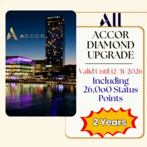 Fast Track to Accor Diamond for 2 Years + 26,000 Points