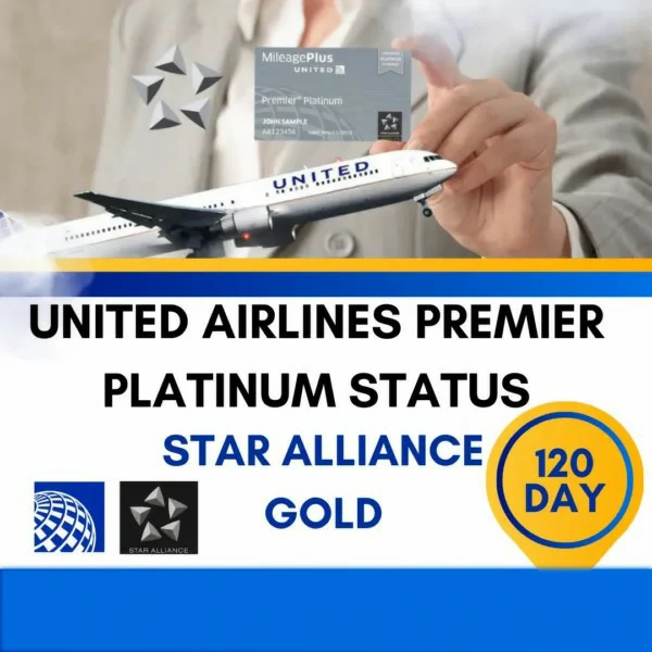 United Airlines Premier Platinum 120-Day Status Upgrade 1 United Airlines Premier Platinum 120-Day Status Upgrade