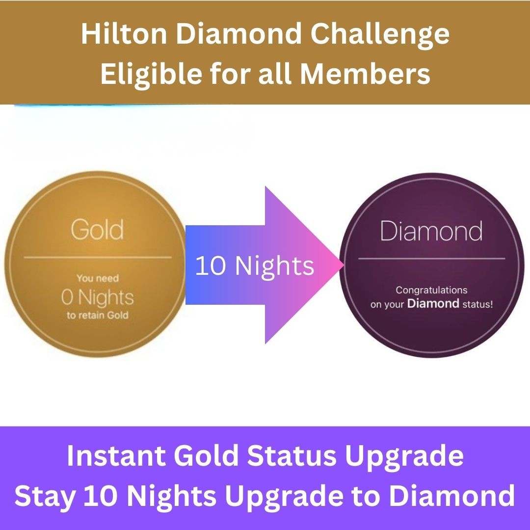 Hilton Diamond Fast Track Challenge | 1-2 Days Fast Processing | For All Tier Members 1 Hilton Diamond Fast Track Challenge | 1-2 Days Fast Processing | For All Tier Members
